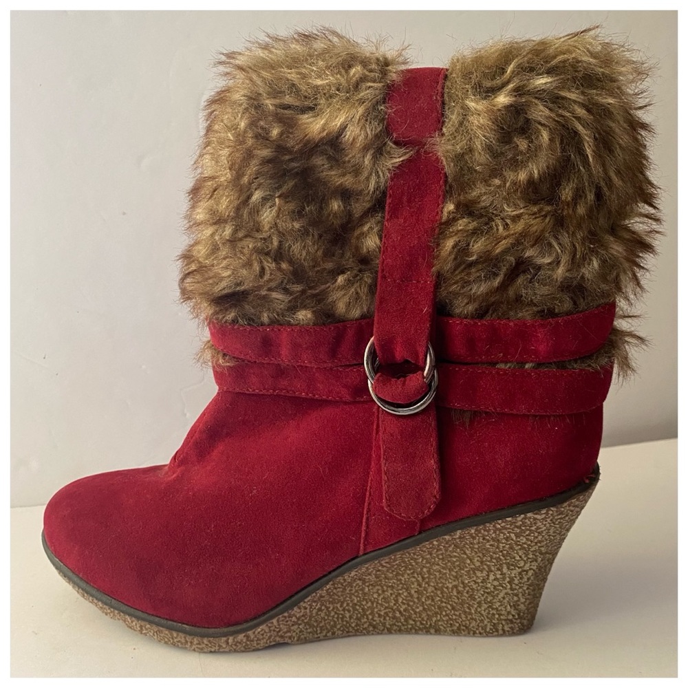 Breckelles Kansas mid-calf wedge boots NWOT size 7 - Picture 7 of 7